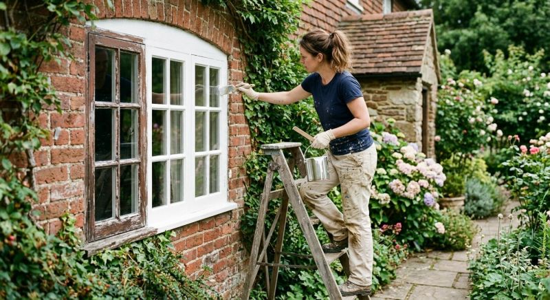 Window Frame Painting in Waco, TX