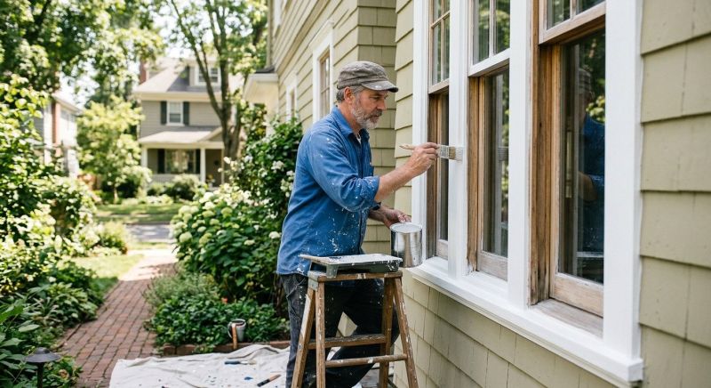 Wood Trim Painting in Waco, TX
